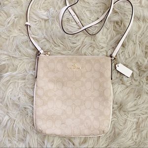 Coach | Kitt Signature Beige Canvas Bag